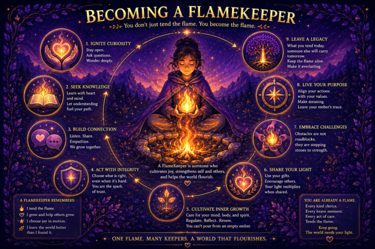 Becoming a FlameKeeper — nine practices for cultivating joy and helping others flourish